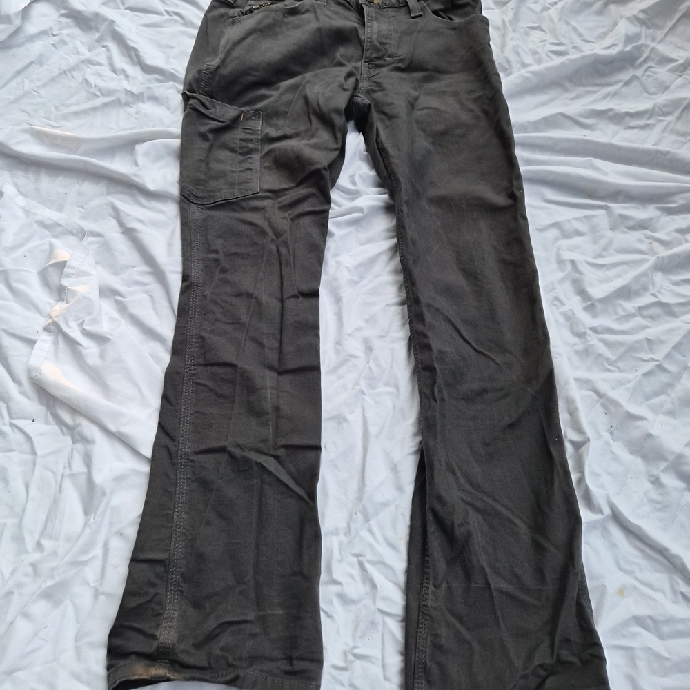 Ariat Rebar Mens Size 30X32 Black Grey M4 Relaxed Straight Denim Jeans
